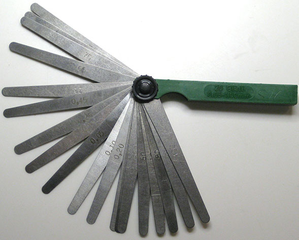 gap blades, 0.05mm to 2.00mm