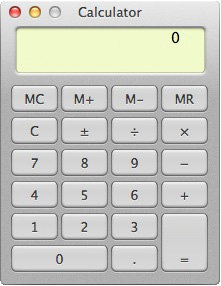 a typical computer screen calculator